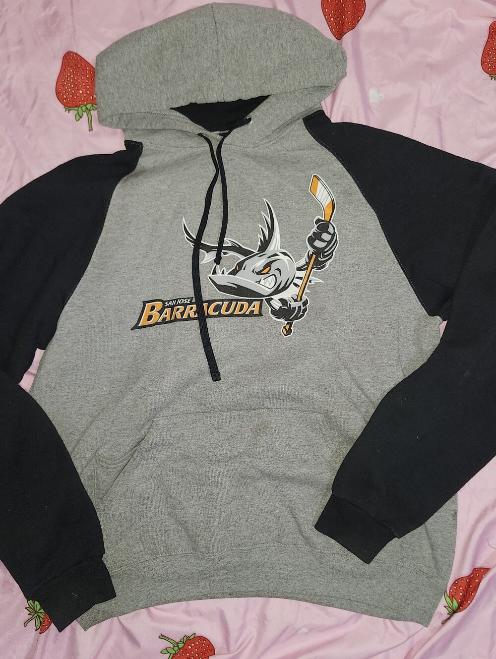 Jerzees San Jose Barracuda NHL Hockey Hoodie Size L